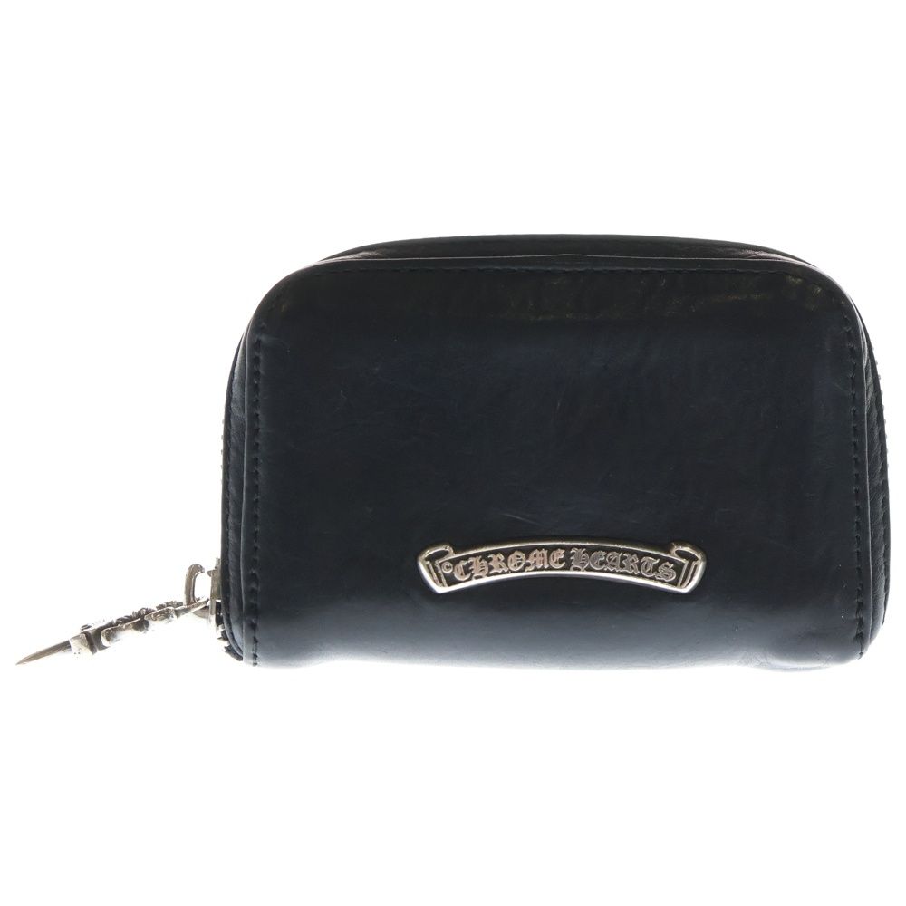 CHROME HEARTS (クロムハーツ) COIN CASE ダガーラウンドジップレザー
