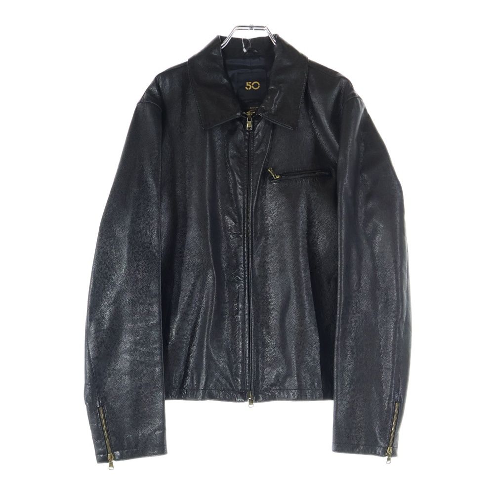 CINQUANTA ブラック レザージャケット size36 Cinquanta (チンクアンタ) ジップアップ レザージャケット ブラック