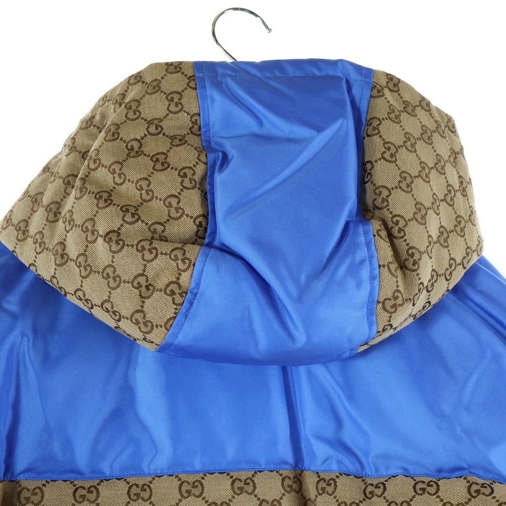 GUCCI (グッチ) GG JACQUARD HOODED DOWN JACKET GGコットンキャンバス