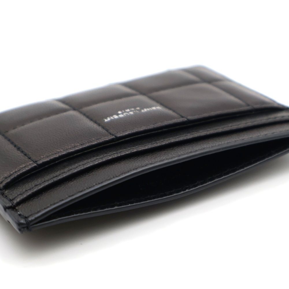 SAINT LAURENT PARIS (サンローランパリ) エンボスロゴ キルティング