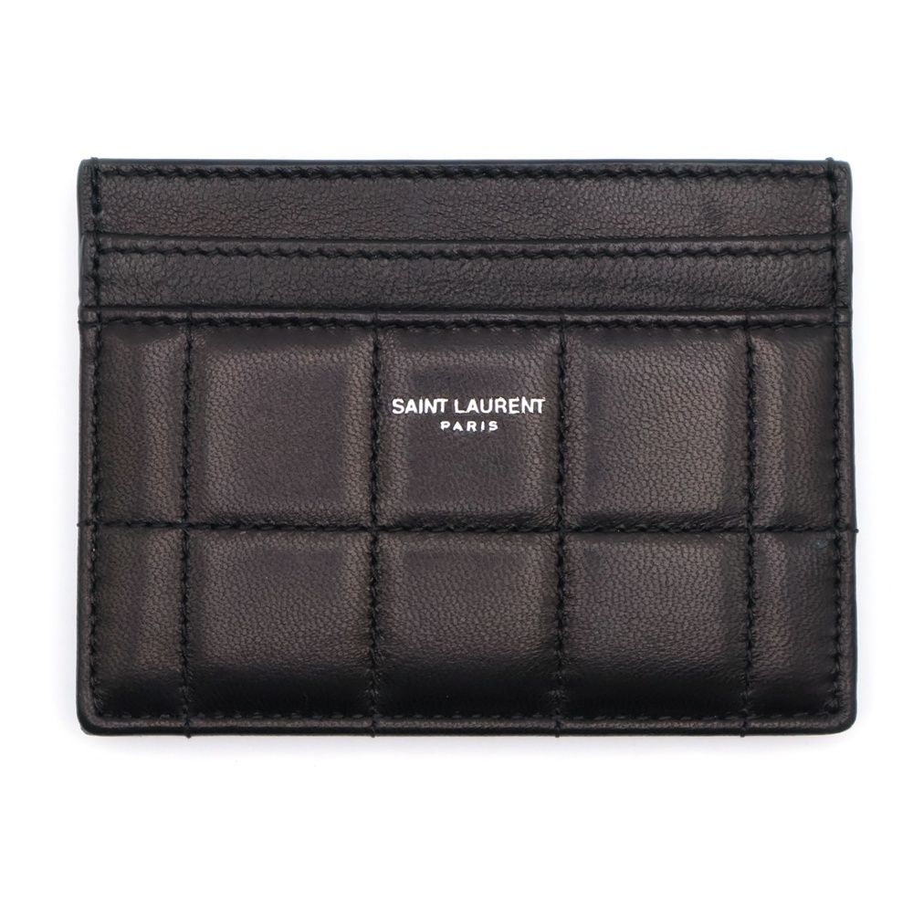 SAINT LAURENT PARIS (サンローランパリ) エンボスロゴ キルティング