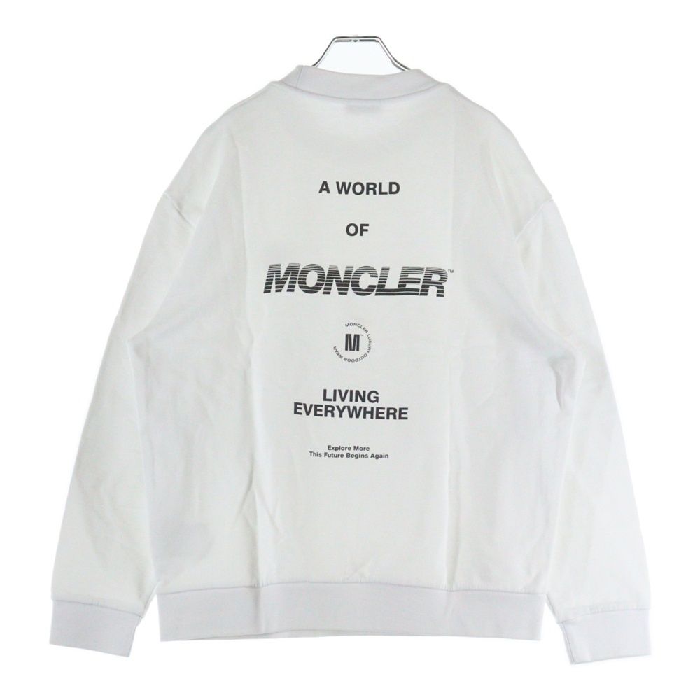 MONCLER (モンクレール) SWEATSHIRT リフレクター ロゴプリント クルー