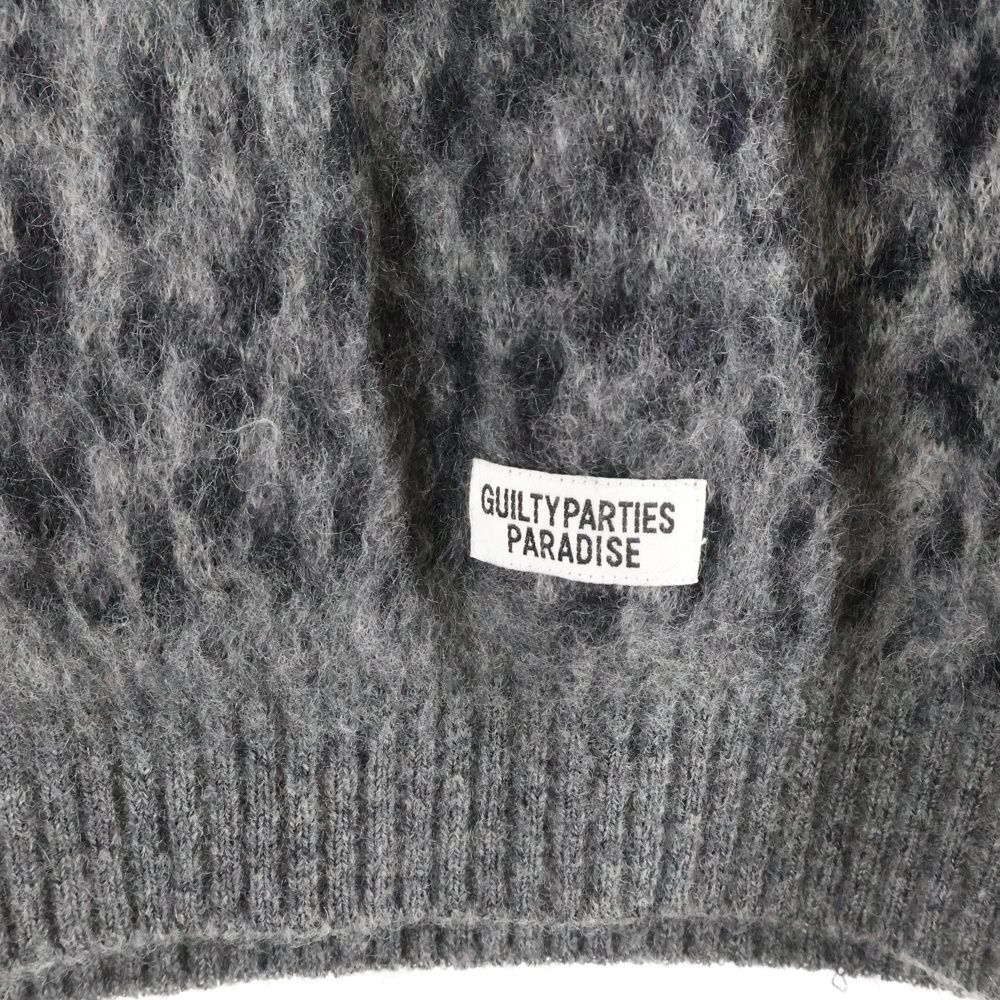 WACKO MARIA (ワコマリア) LEOPARD MOHAIR KNIT クルーネック