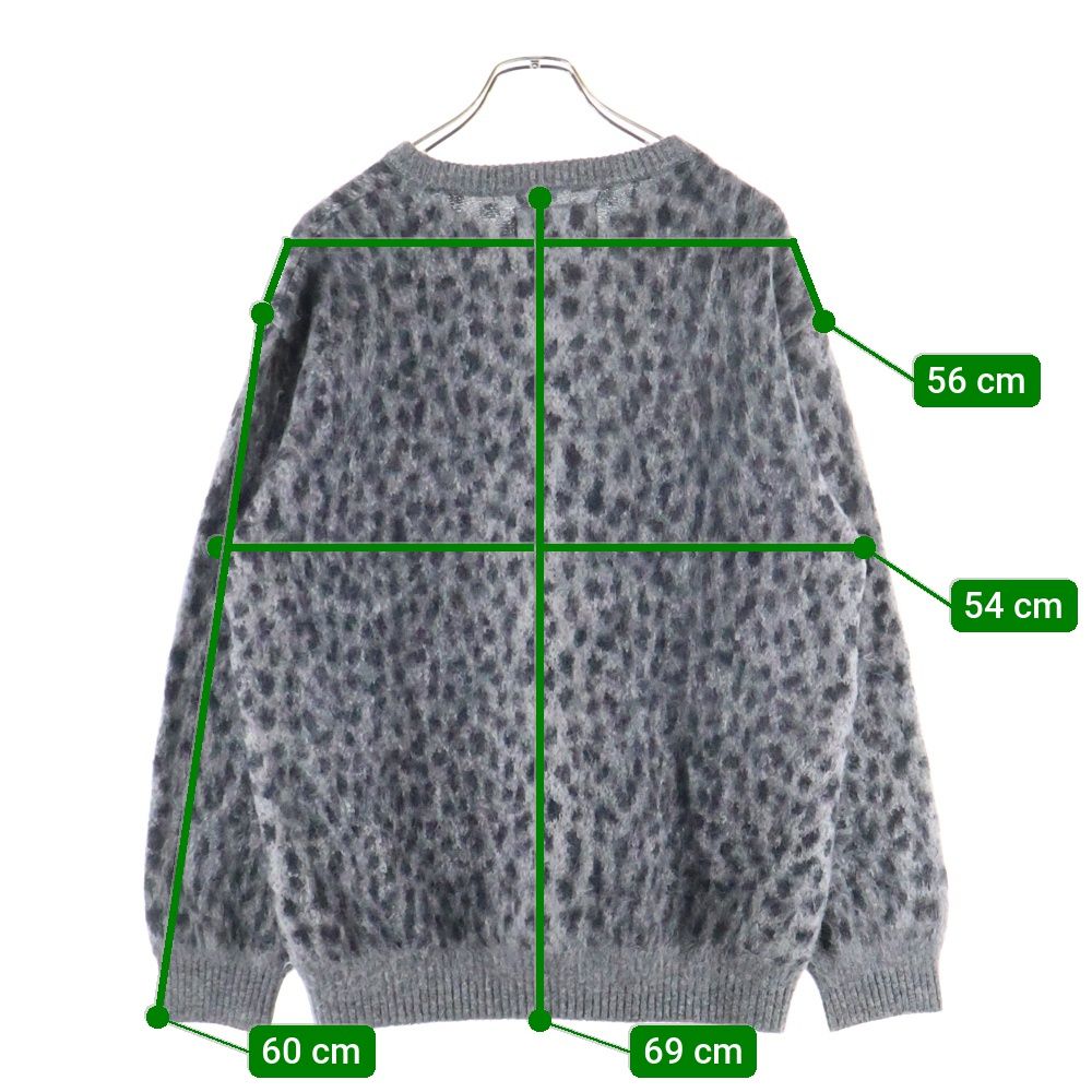WACKO MARIA (ワコマリア) LEOPARD MOHAIR KNIT クルーネック