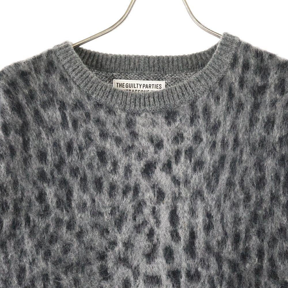 WACKO MARIA (ワコマリア) LEOPARD MOHAIR KNIT クルーネック