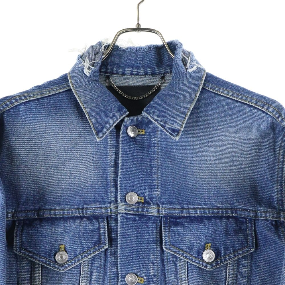 BALENCIAGA ダメージ加工デニムジャケット 48 BALENCIAGA（バレンシアガ） UNISEX ダメージ加工 デニムジャケット XS