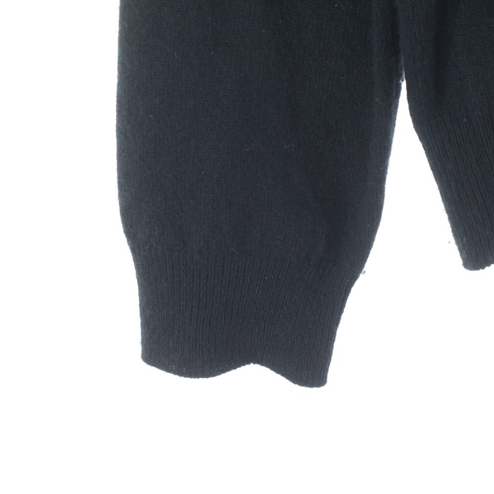 美品✨ LOUISVUITTON カシミヤ タートルネック ニット 現行 黒 L LOUIS VUITTON (ルイヴィトン) 22SS フロントLVロゴ タートルネック