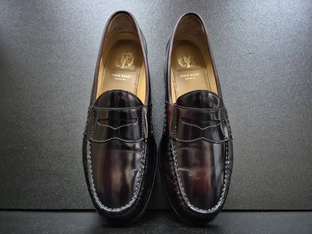 メンズ COLE HAAN コールハーン ペニーローファー 黒 8M 25.5cm 革靴