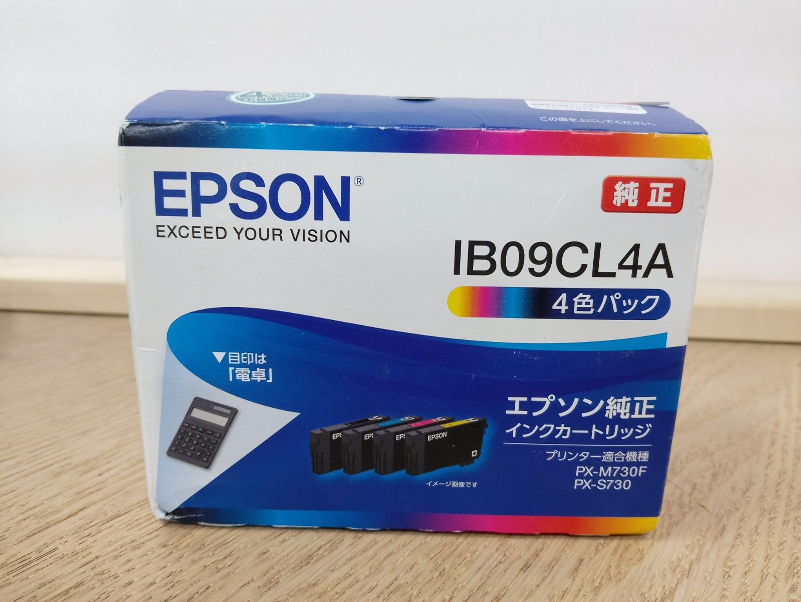 訳あり】純正 エプソン(EPSON)IB09CL4A インクカートリッジ 4色パック