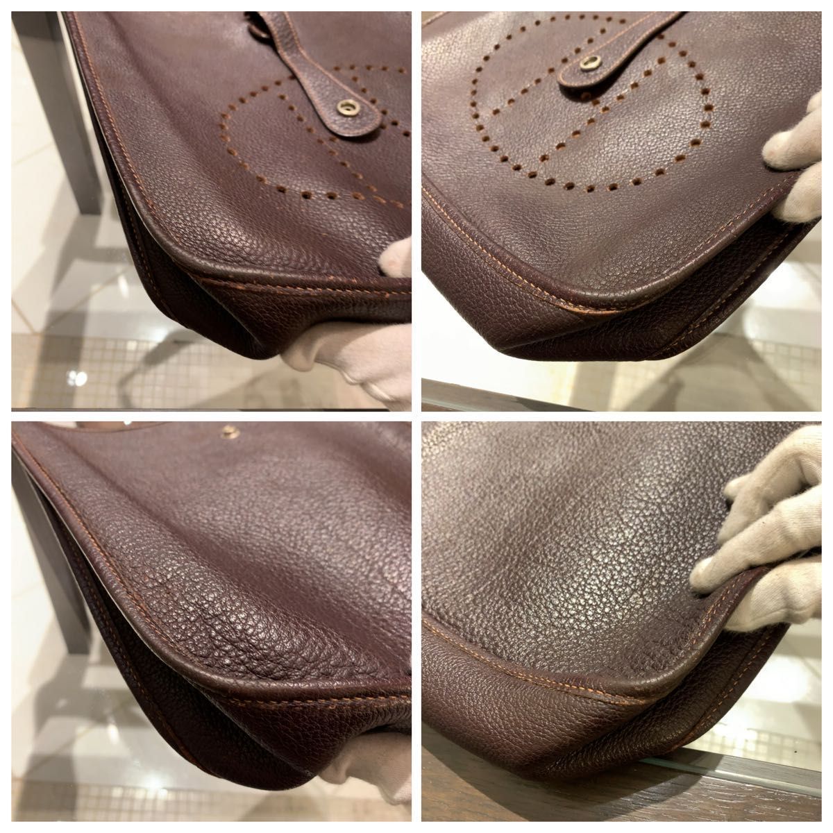 ◎本物 美品 HERMES エブリン GMサイズ 刻印 ショルダーバッグ