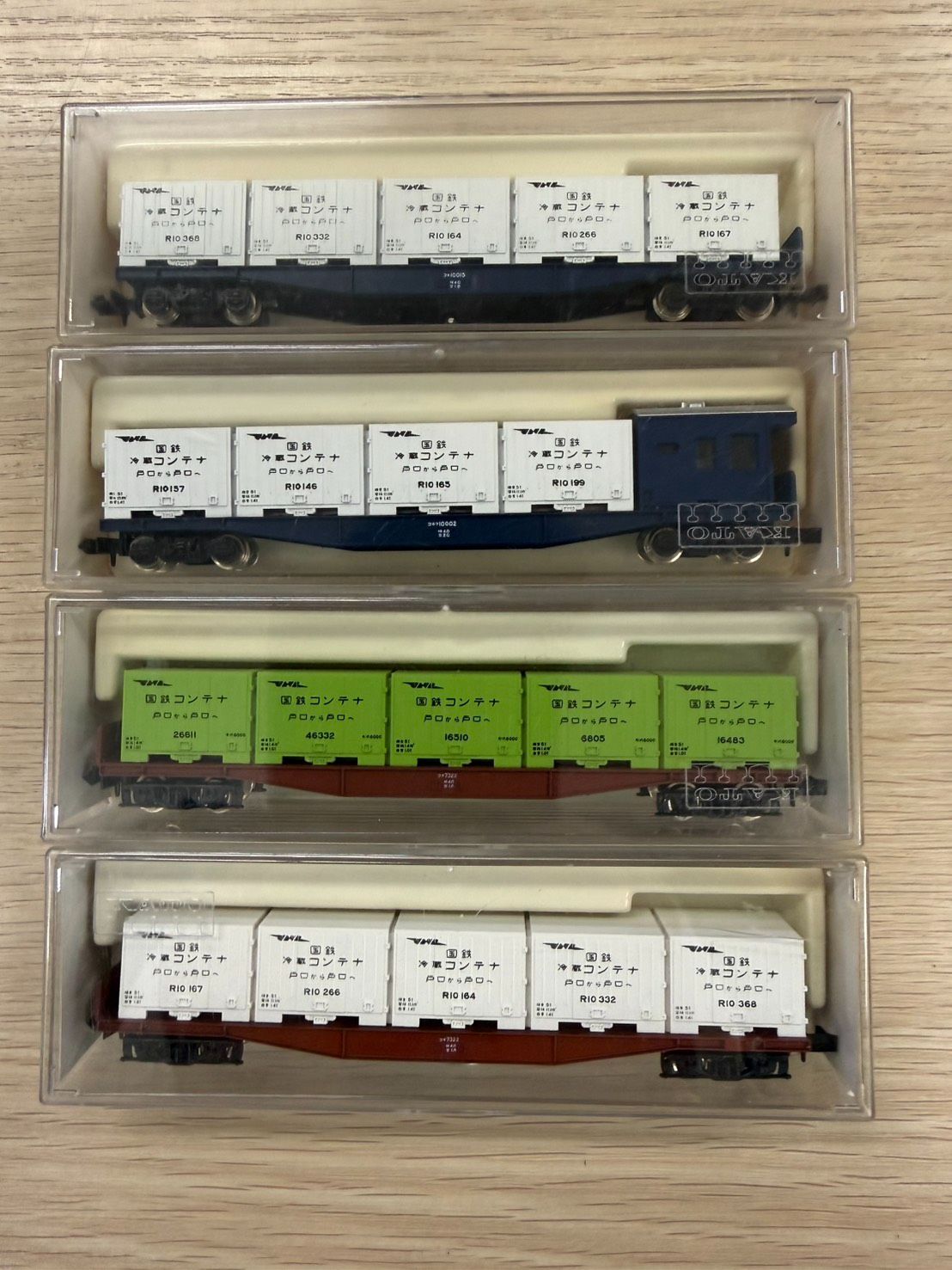 Nゲージ KATO鉄道模型コンテナ4点セット - メルカリ