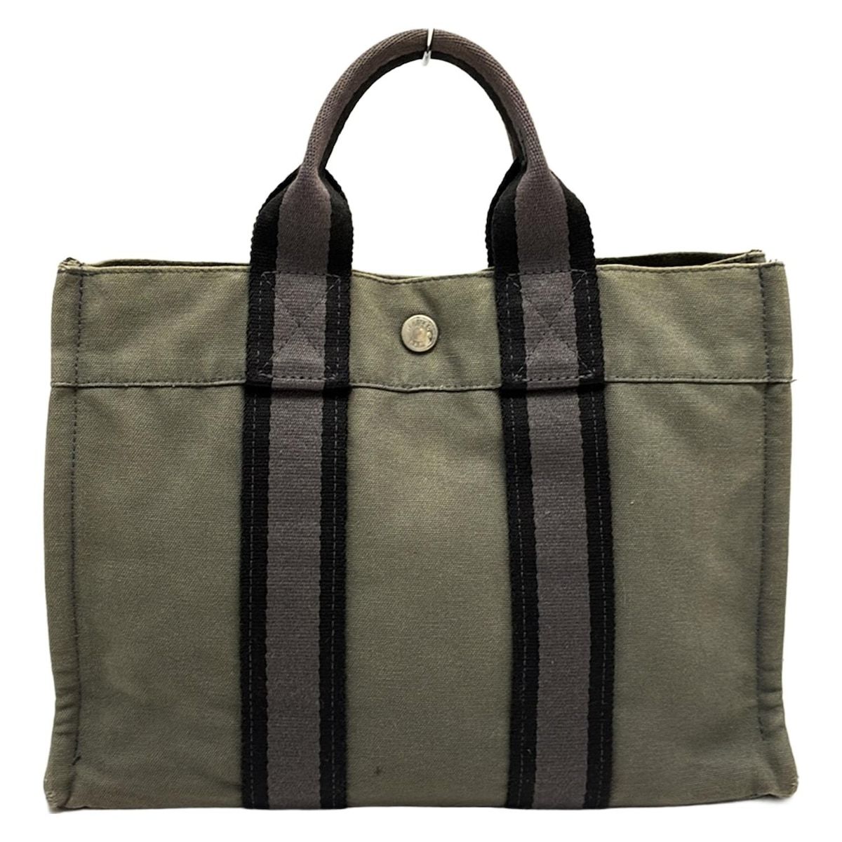 HERMES(エルメス) トートバッグ フールトゥトートPM グレー×黒 【公式 