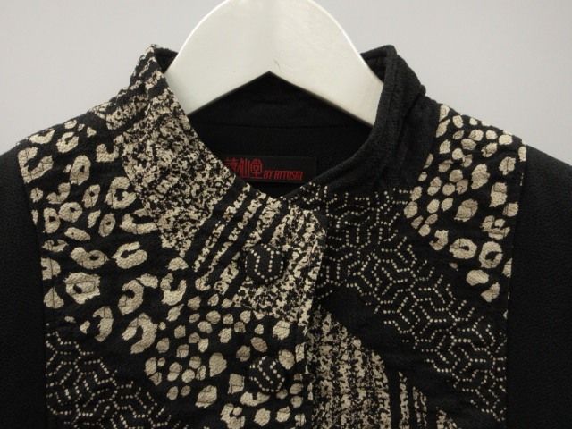 シセンドウ 詩仙堂 HITOSHI TAMURA ちりめん 縮緬 キルティング 切替