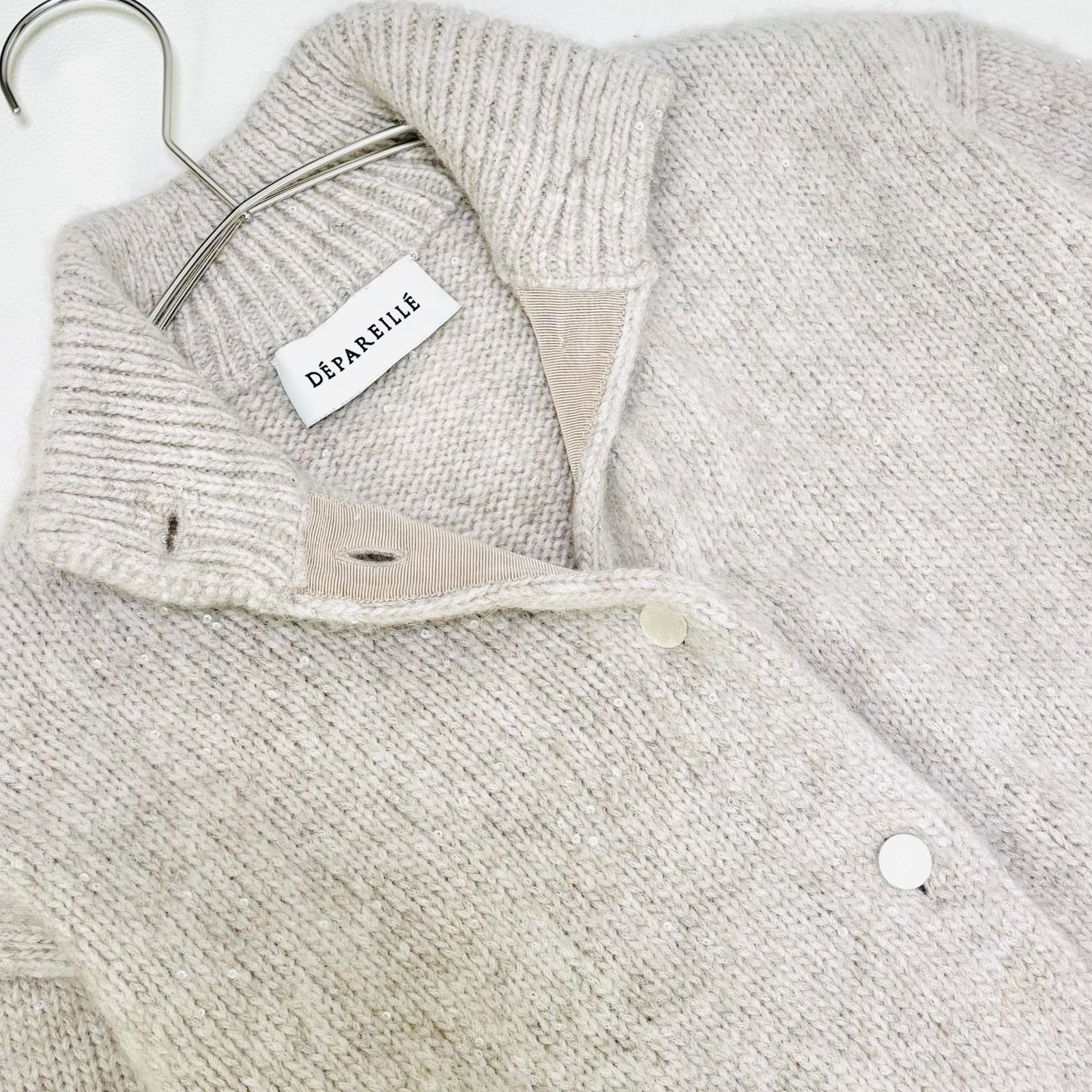 美品 デパリエ DEPAREILLE ラメニットカーディガン 38 ブラック 美品 デパリエ DEPAREILLE ラメニットカーディガン 38 ブラック - メルカリ