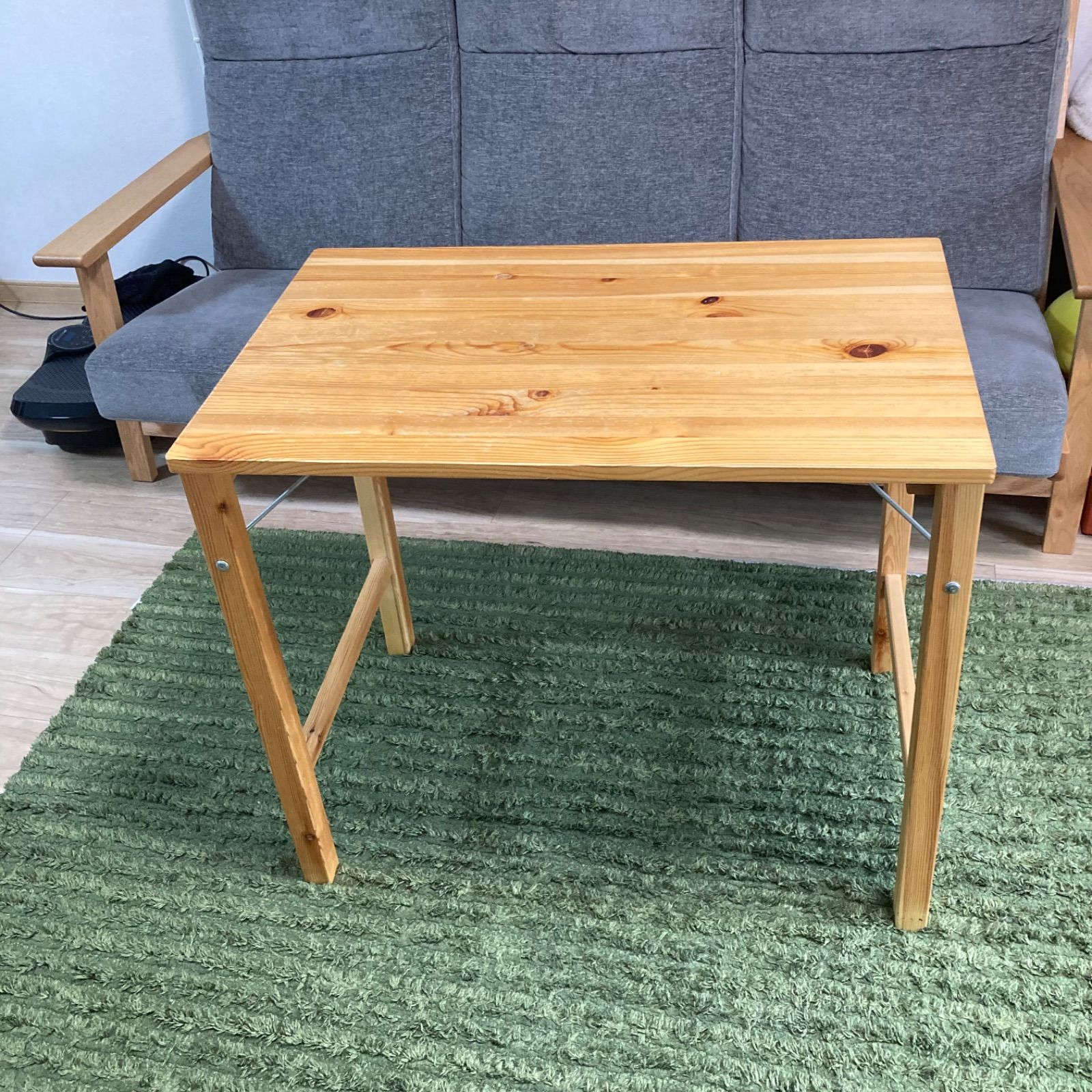 無印　折りたたみハイテーブル　木製カウンターテーブル パイン材 レビュー】無印良品 パイン材テーブル・折りたたみ式 | mmblog