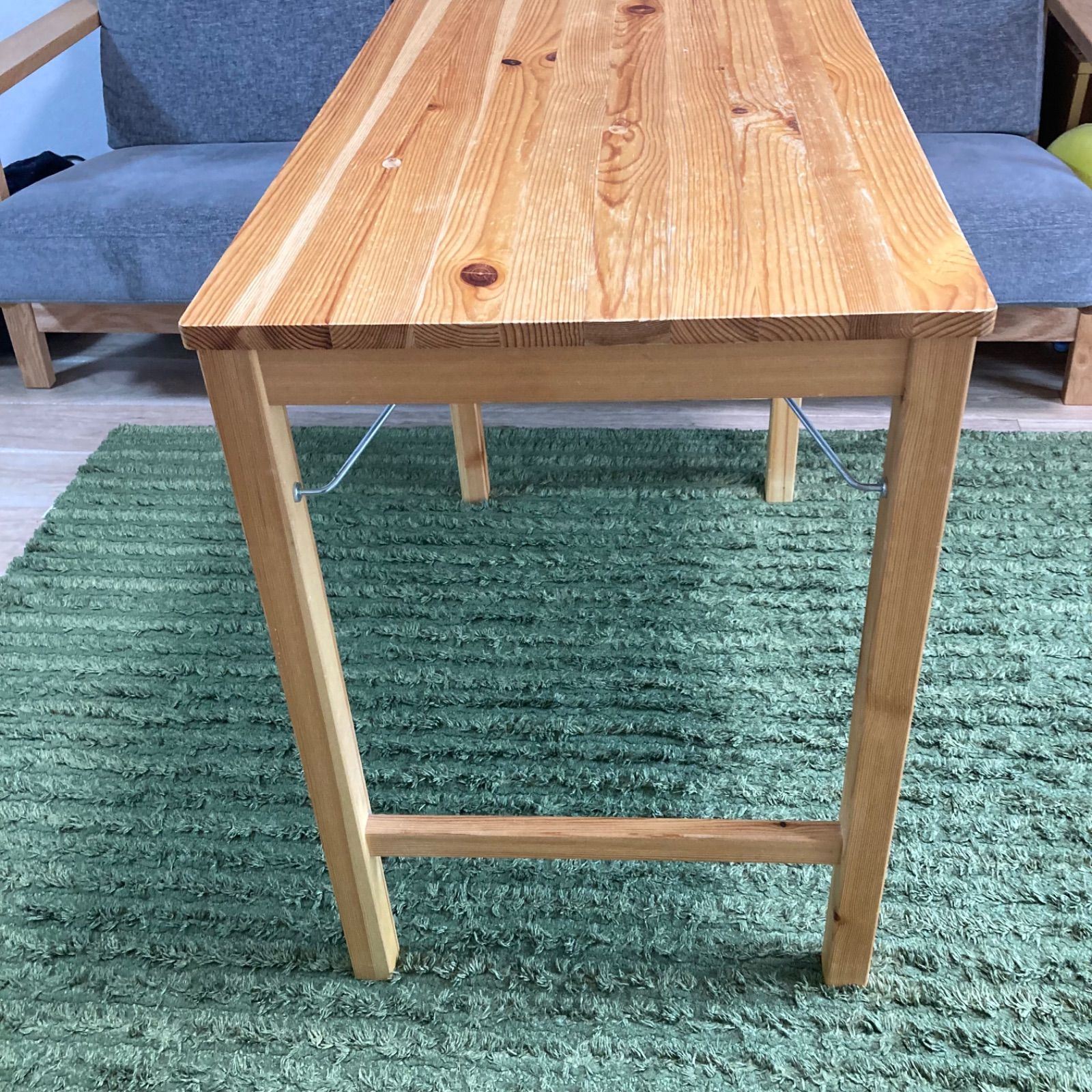 無印良品 パイン材テーブル・折りたたみ式 幅800mm - メルカリ