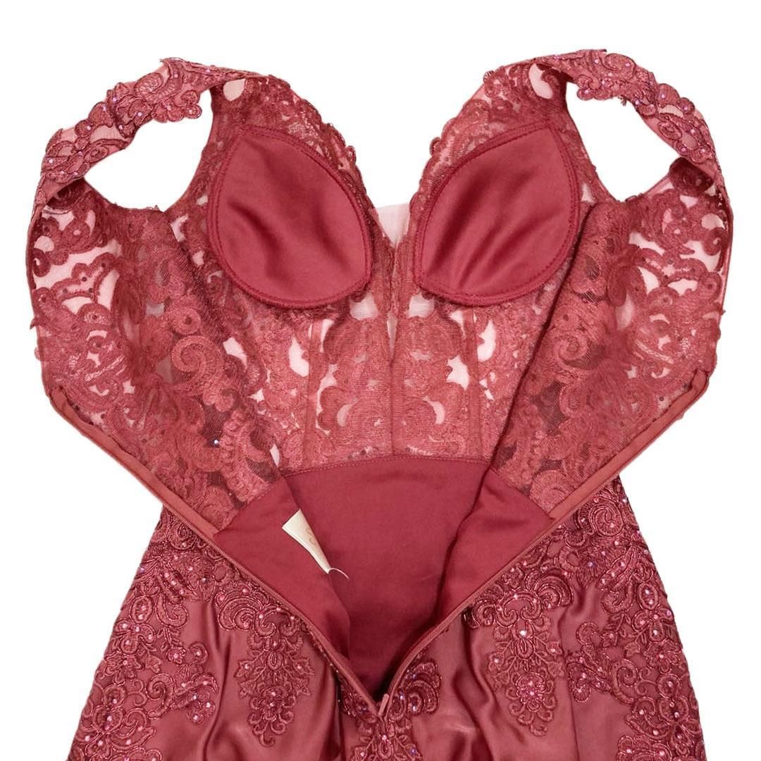 ERUKEI SETTAN / エルケイセッタン】レース Aライン ミディアムドレス