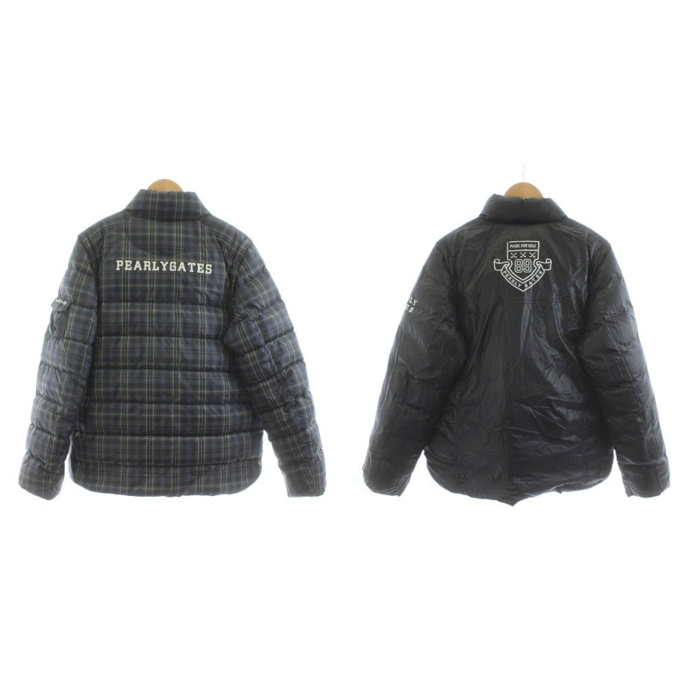 パーリーゲイツ PEARLY GATES リバーシブル ダウンジャケット チェック