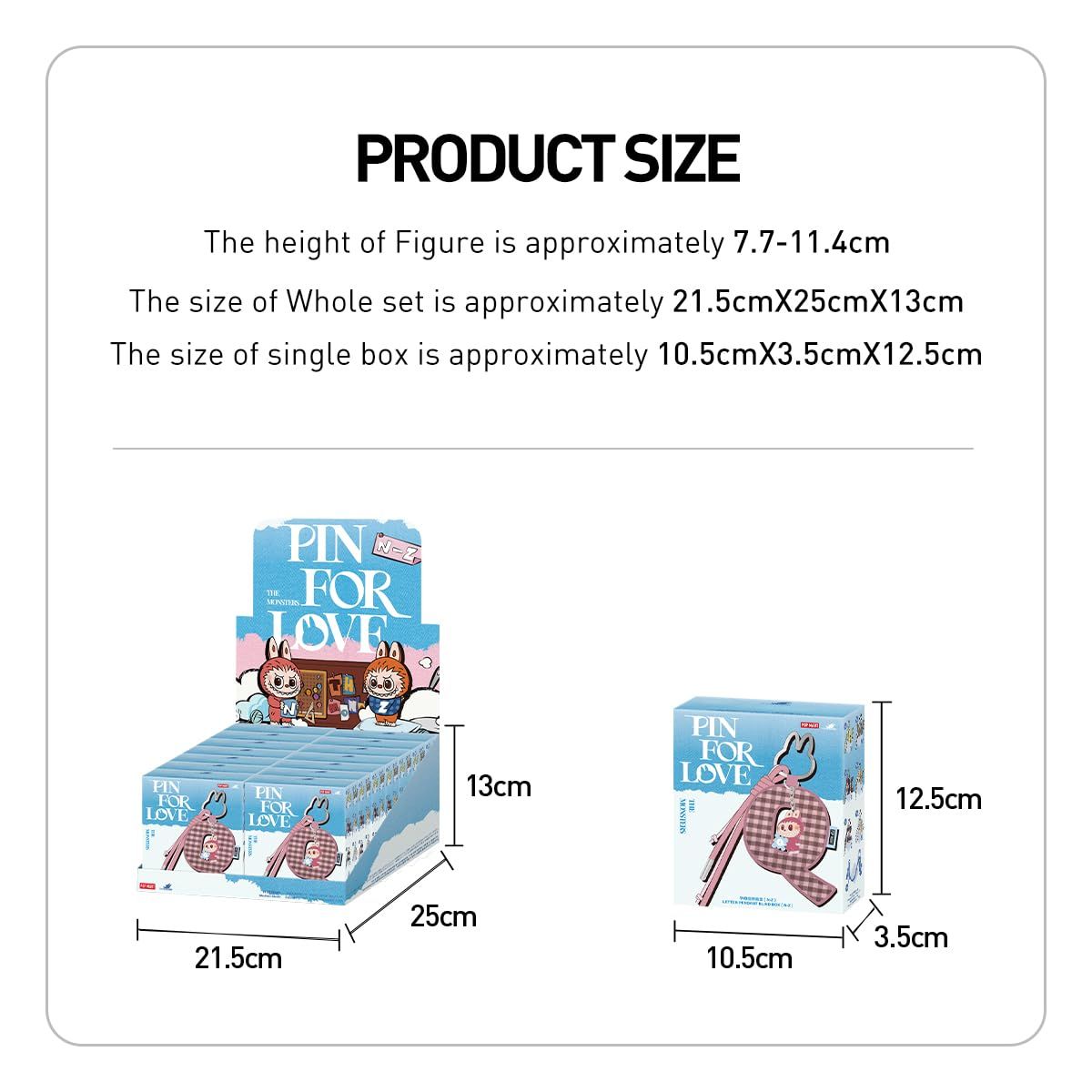 POP MART THE MONSTERS Pin for Love シリーズ アルファベット