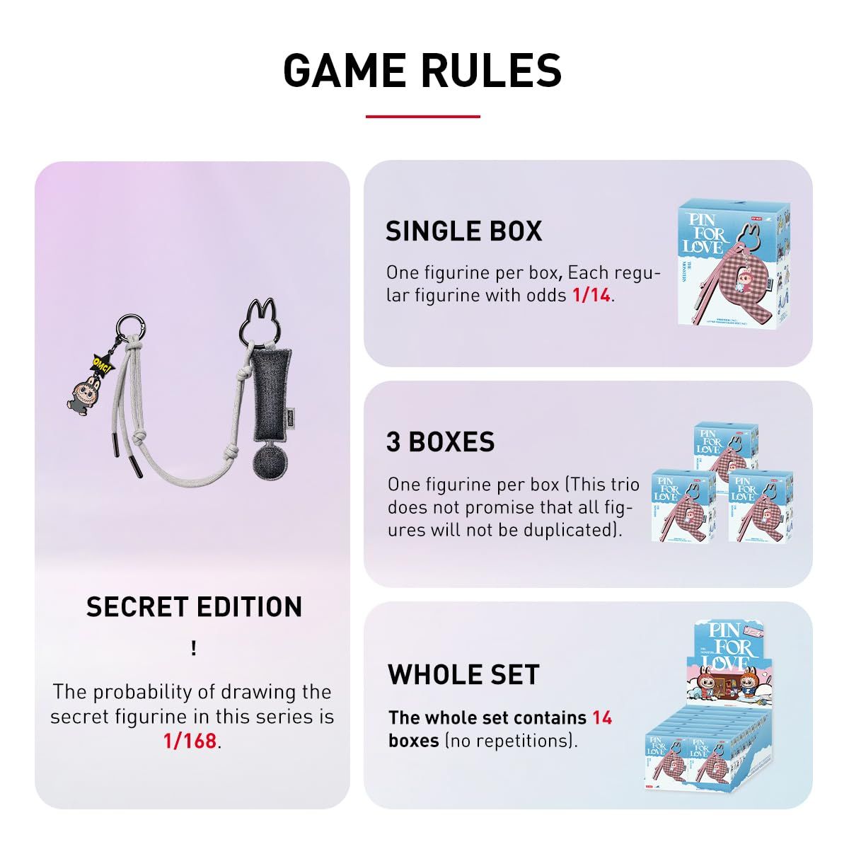 POP MART THE MONSTERS Pin for Love シリーズ アルファベット