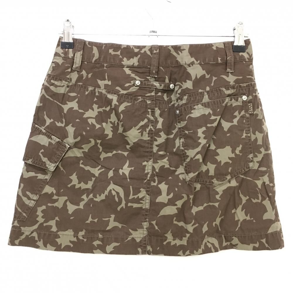 PEARLY GATES 刺繍入りベージュスカート PEARLY GATES 刺繍入りベージュスカート PEARLY GATES 刺繍入り