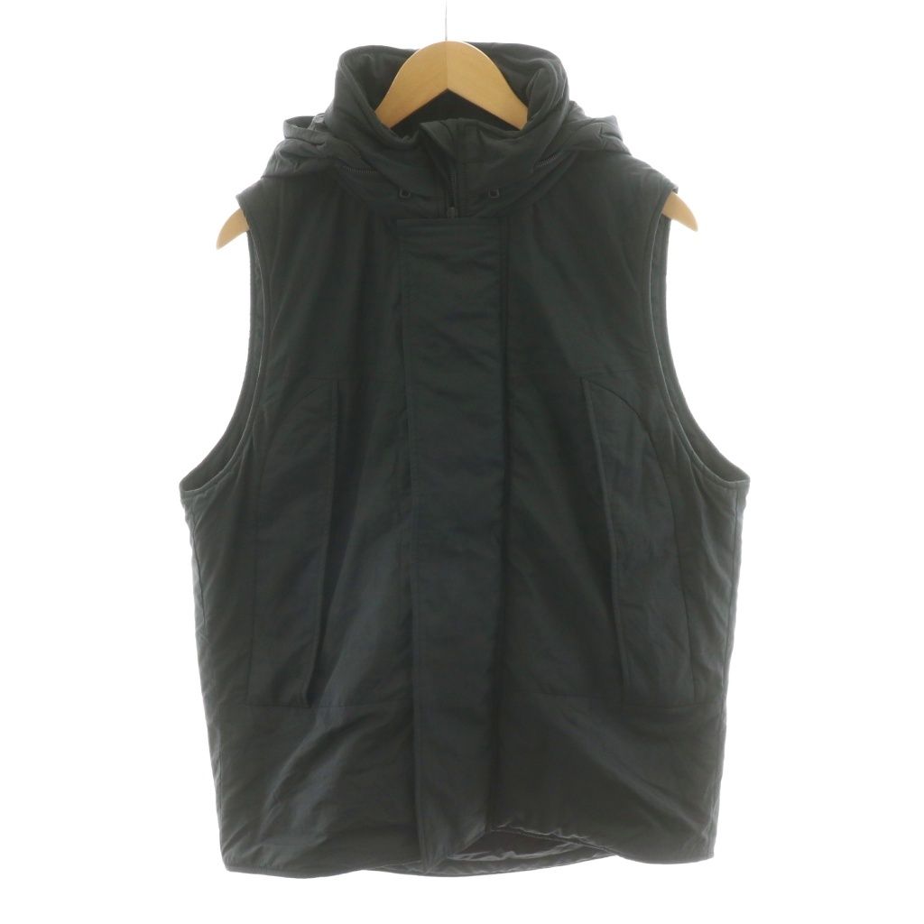 【中古】ワイルドシングス モンスターパーカー ベスト 中綿ベスト ナイロン アウター M 黒 ワイルドシングス WILDTHINGS × ヴィクティム victim PRIMALOFT