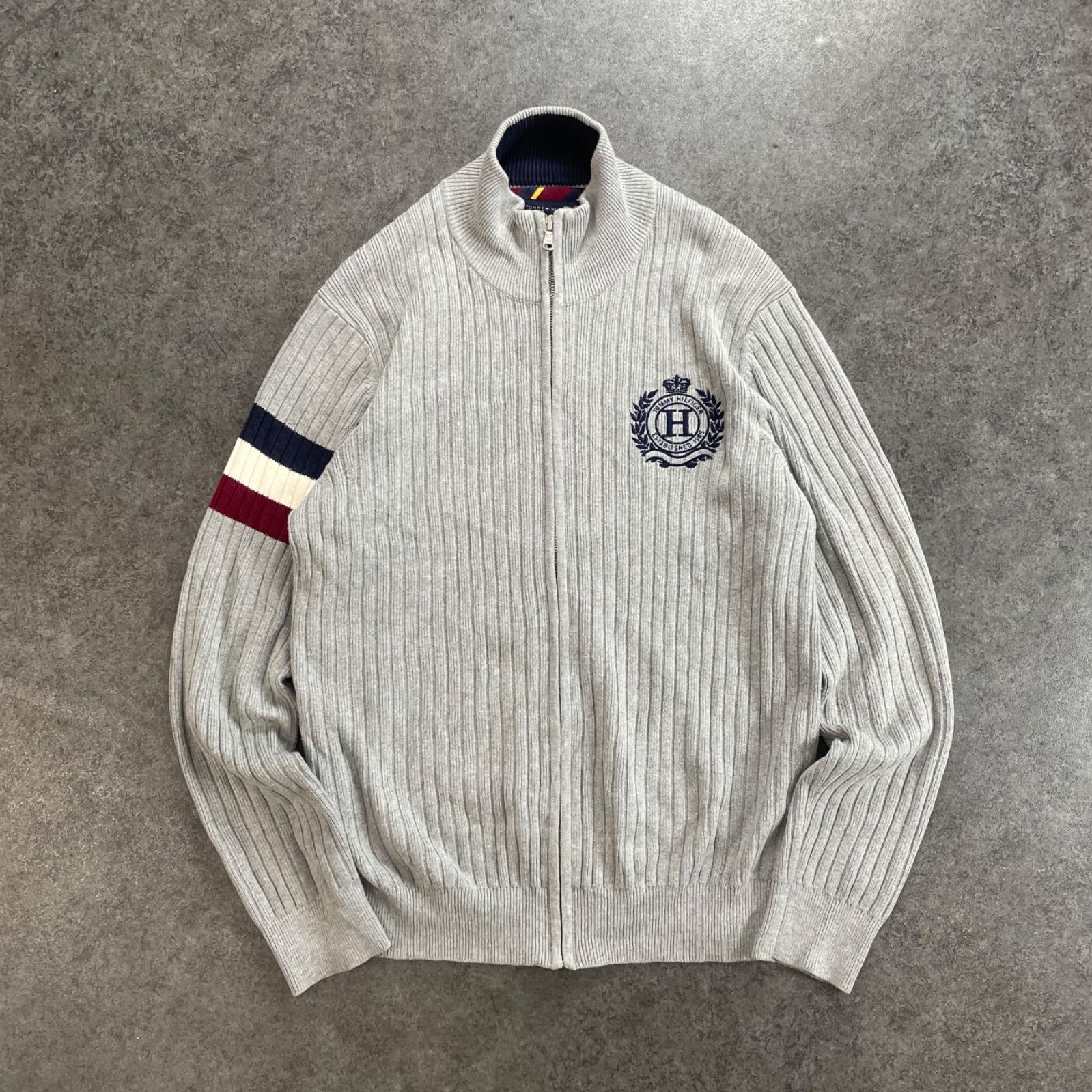 TOMMY HILFIGER Knit Full-Zip Jacket トミーヒルフィガー ドライバー 