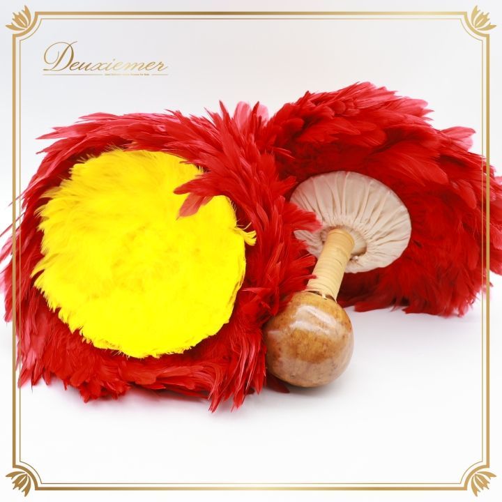 フラダンス ウリウリ マラカス 小物 レッド系 楽器 分離型 赤 黄 茶 白