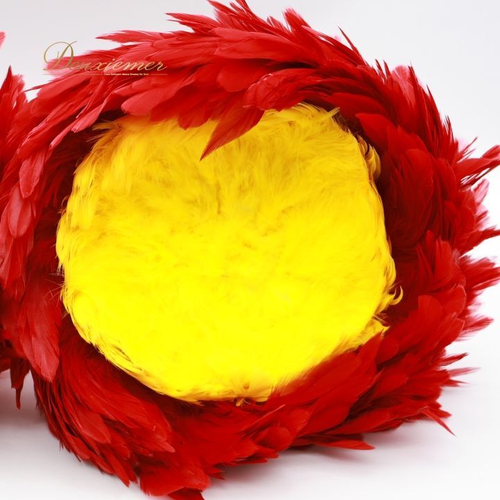 フラダンス ウリウリ マラカス 小物 レッド系 楽器 分離型 赤 黄 茶 白