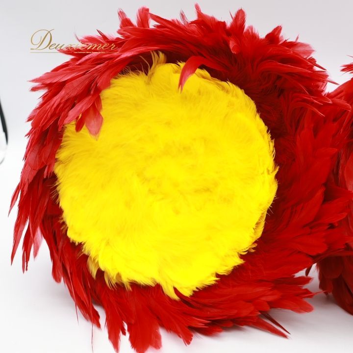 フラダンス ウリウリ マラカス 小物 レッド系 楽器 分離型 赤 黄 茶 白