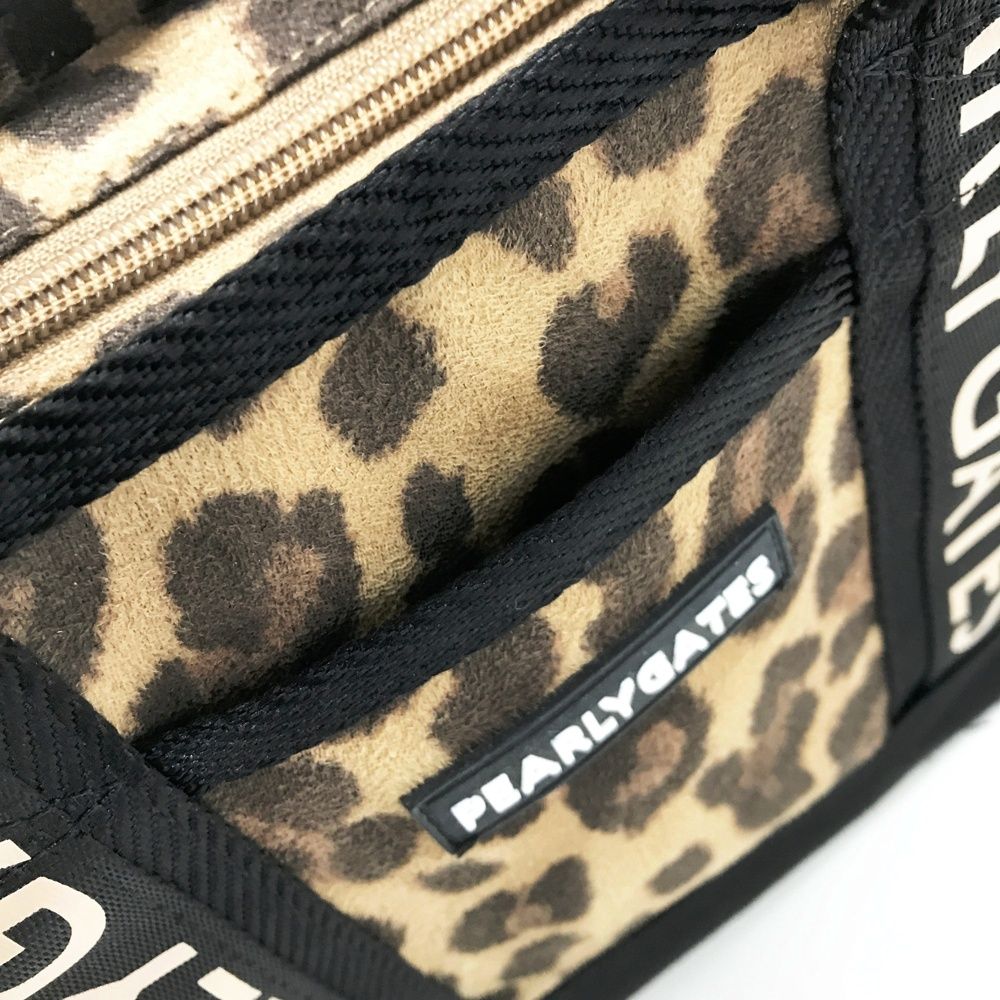 PEARLY GATES パーリーゲイツ カートバッグ レオパード柄 ブラウン系