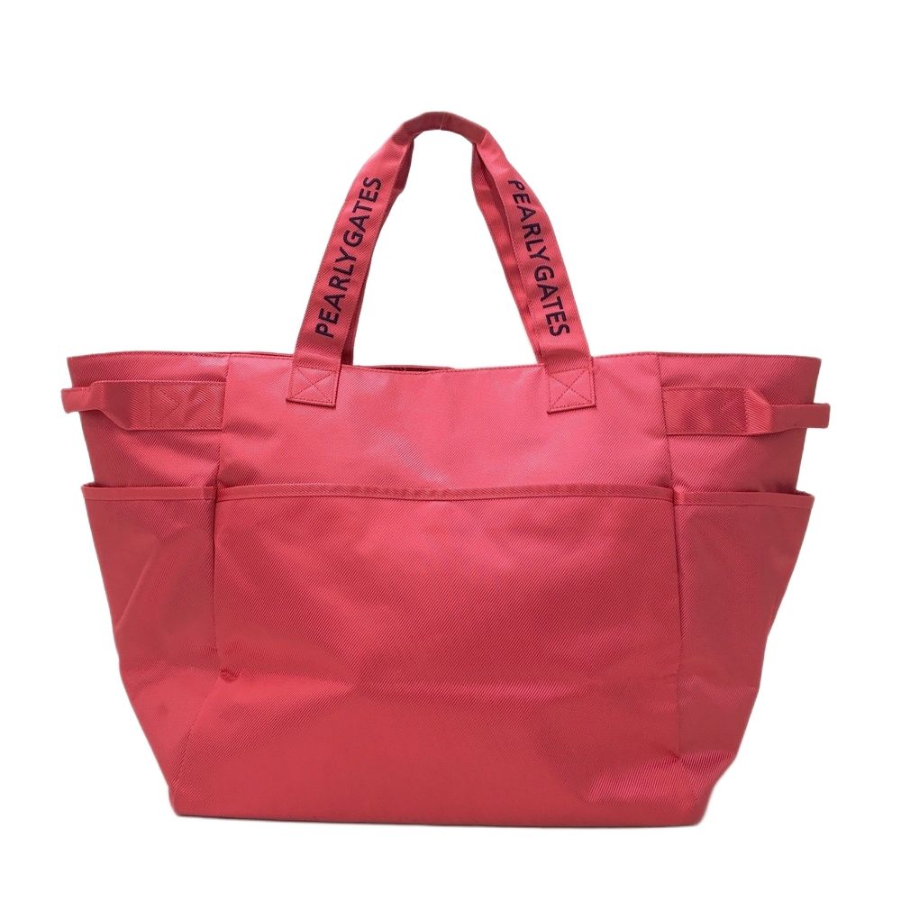 美品　パーリーゲイツ　ロッカーバッグ ゴルフ　大容量　内側総柄　濃ピンク PEARLY GATES（パーリーゲイツ） 【美品】パーリーゲイツ ロッカー