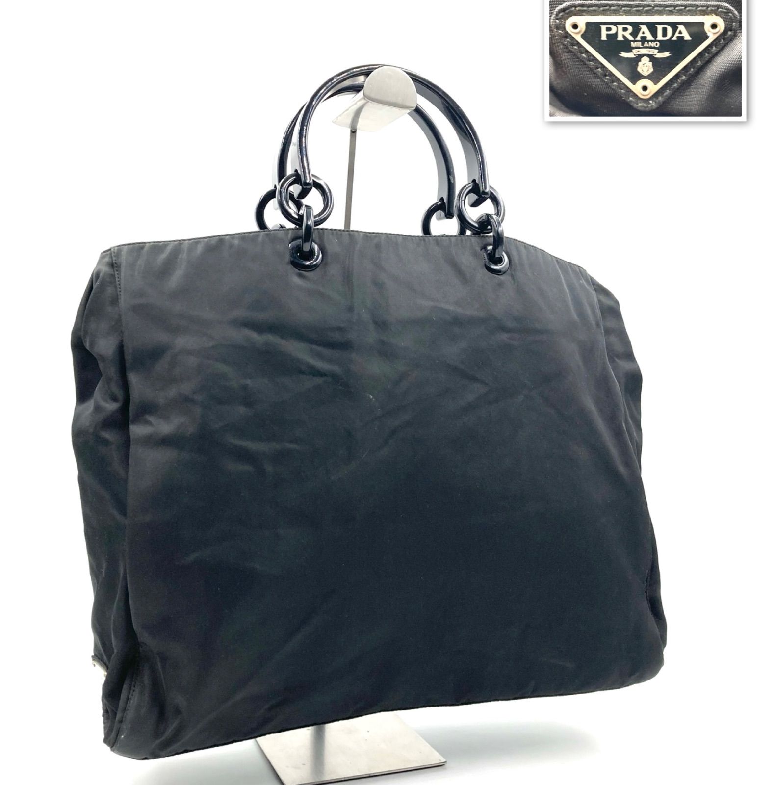1円 PRADA プラダ テスート ナイロン ポコノ ショルダーバッグ 斜め