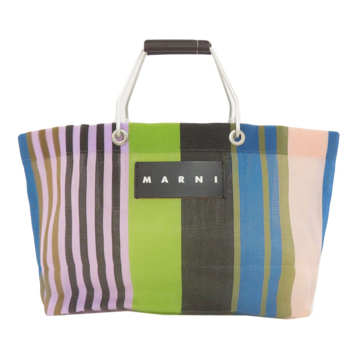 マルニ MARNI  フラワーカフェ  ハンドバッグ ナイロン素材 レディース  中古 MARNI マルニ フラワーカフェ ハンドバッグ ナイロン レディース [中古