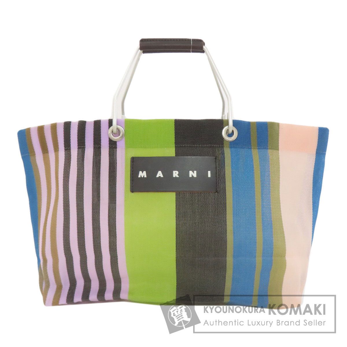 マルニ MARNI  フラワーカフェ  ハンドバッグ ナイロン素材 レディース  中古 MARNI マルニ フラワーカフェ ハンドバッグ ナイロン レディース [中古
