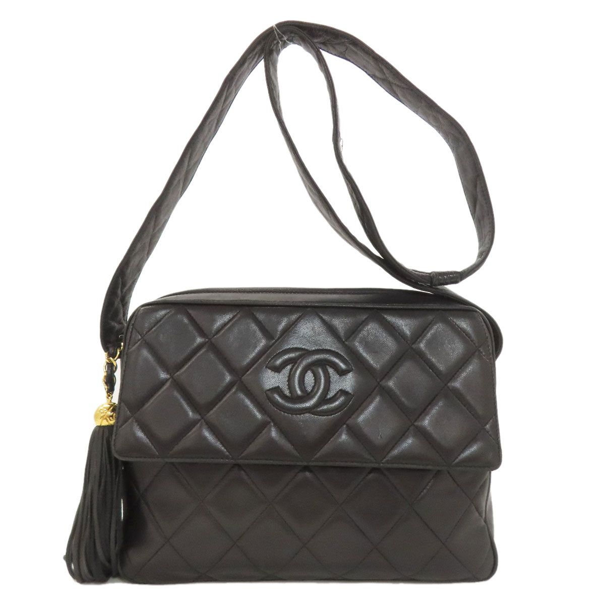 【超美品❗✨】シャネル　マトラッセ　ハンドバッグ　ラムスキン　ココマーク　金 CHANEL - 極美品 CHANEL シャネル チェーンショルダーバッグ ミニ