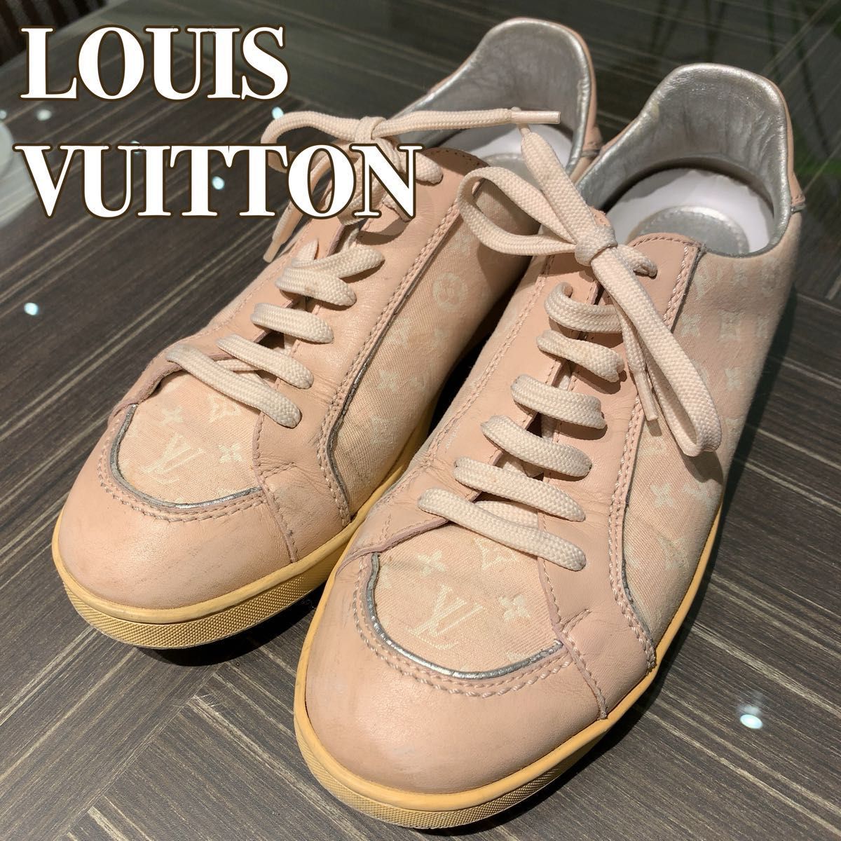 ◎本物 美品 LOUIS VUITTON モノグラム ローカット スニーカー ピンク