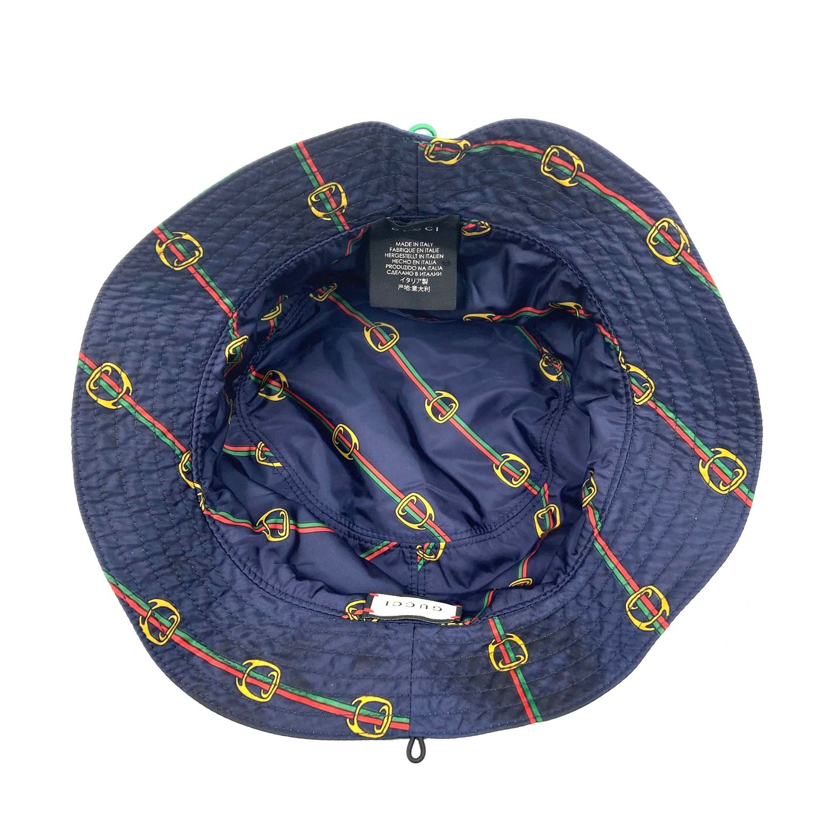 GUCCIグッチ　バケットハットM ホワイト/ネイビー GUCCIグッチ バケットハットM ホワイト/ネイビー GUCCIグッチ バケット