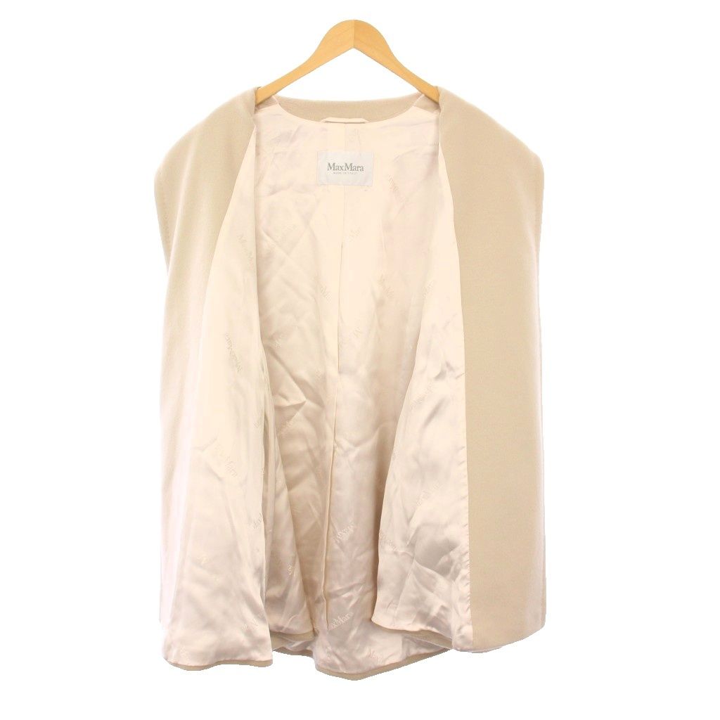 美品✨マックスマーラ ロングコート アルパカ混 女優襟 白タグ ブラウン 38 美品✨マックスマーラ ロングコート アルパカ混 女優襟 白タグ ブラウン 38