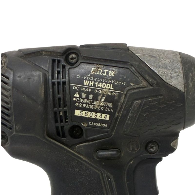 HITACHI 日立工機 インパクトドライバー WH14DDL 14.4V ブラック