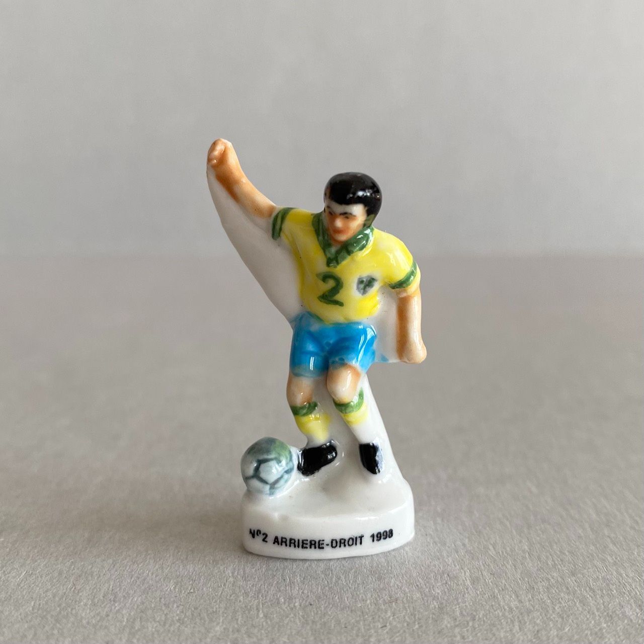 【ビンテージ】フィギュア サッカー選手 サッカー選手のフェーブ／右サイドバック／1998年／フランス雑貨／陶器