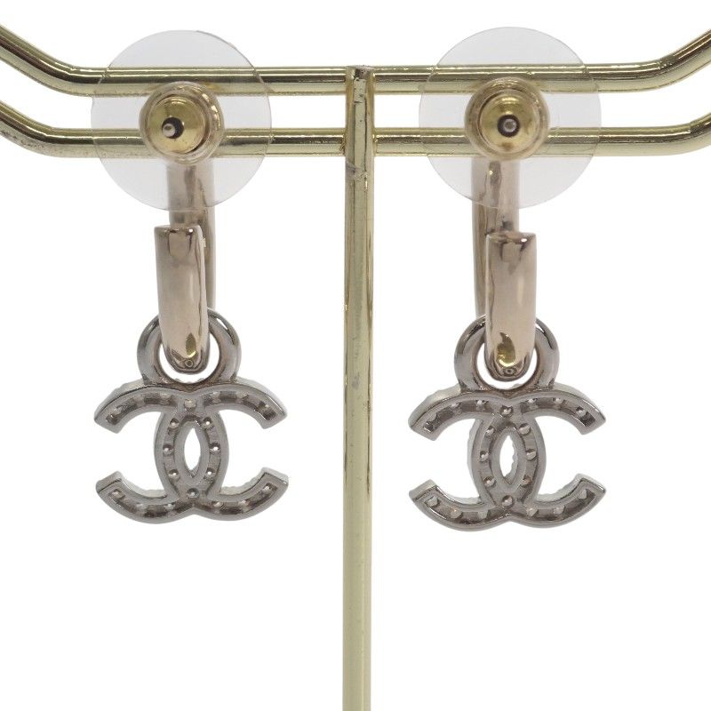 シャネル CHANEL ココマーク フープ AB8289 B07979 NH917 ピアス