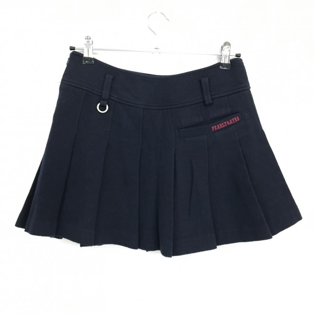 【新品未使用】パーリーゲイツ バックフリル スカート ネイビー S レディース 新品未使用】パーリーゲイツ バックフリル スカート ネイビー S