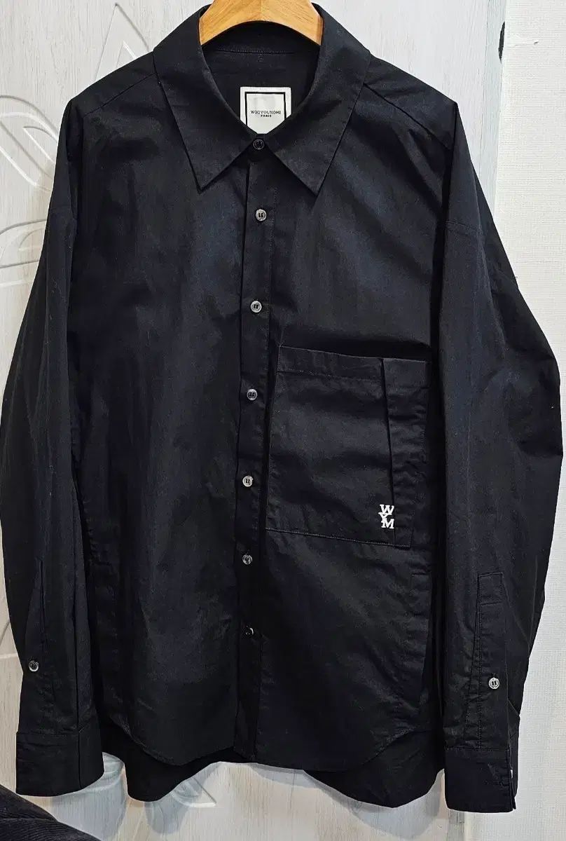 WOOYOUNGMI ブラック ポケット シャツ