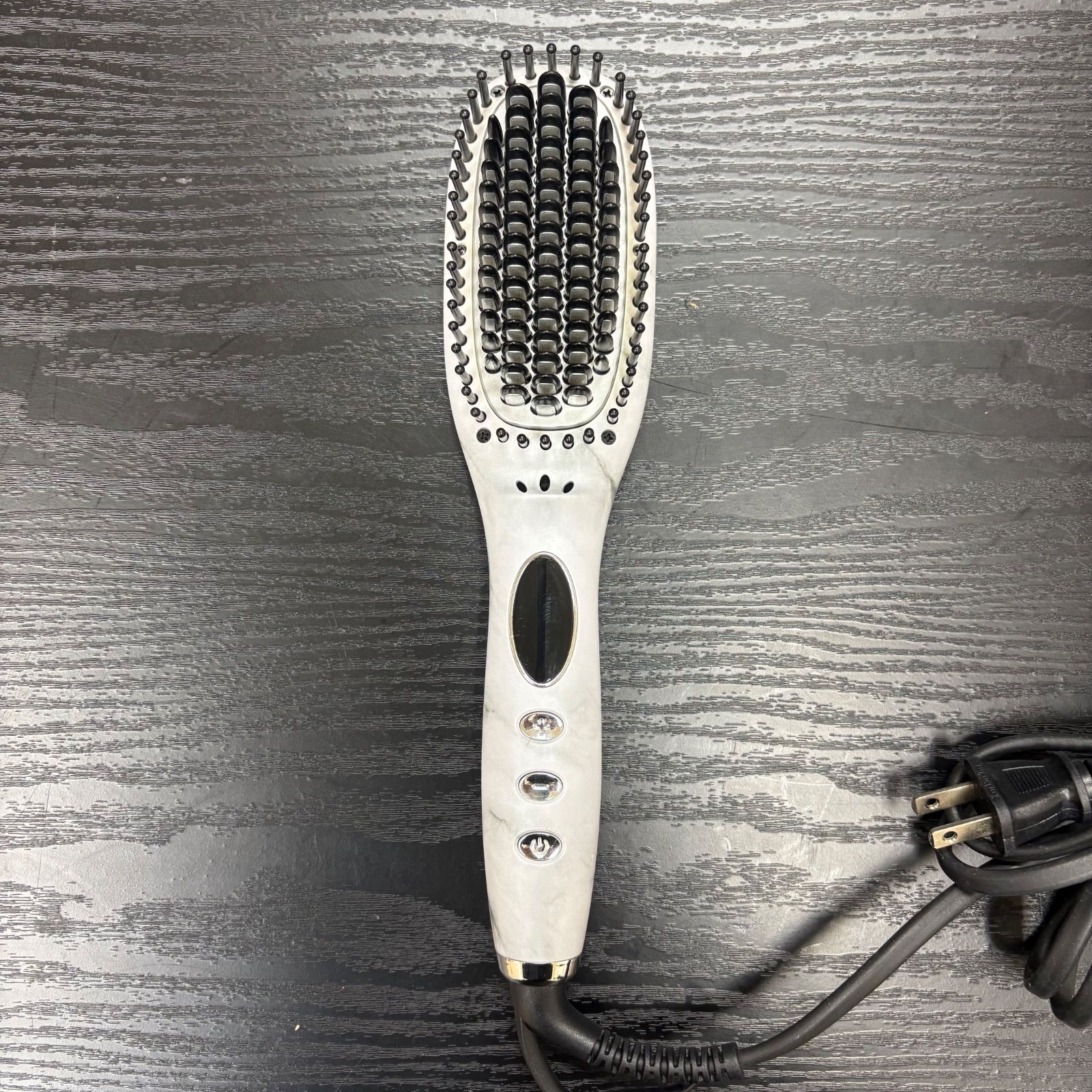 K3984☆美品 Lupilina ルピリーナ ストレートブラシ 大理石柄 ヘア