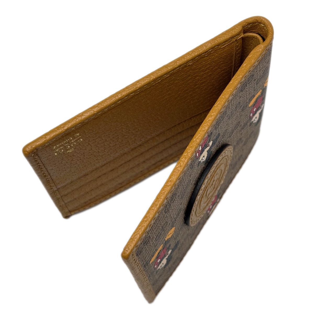 中古】 グッチ GUCCI×DISNEY ミッキーマウス 財布 二つ折り財布 小銭入