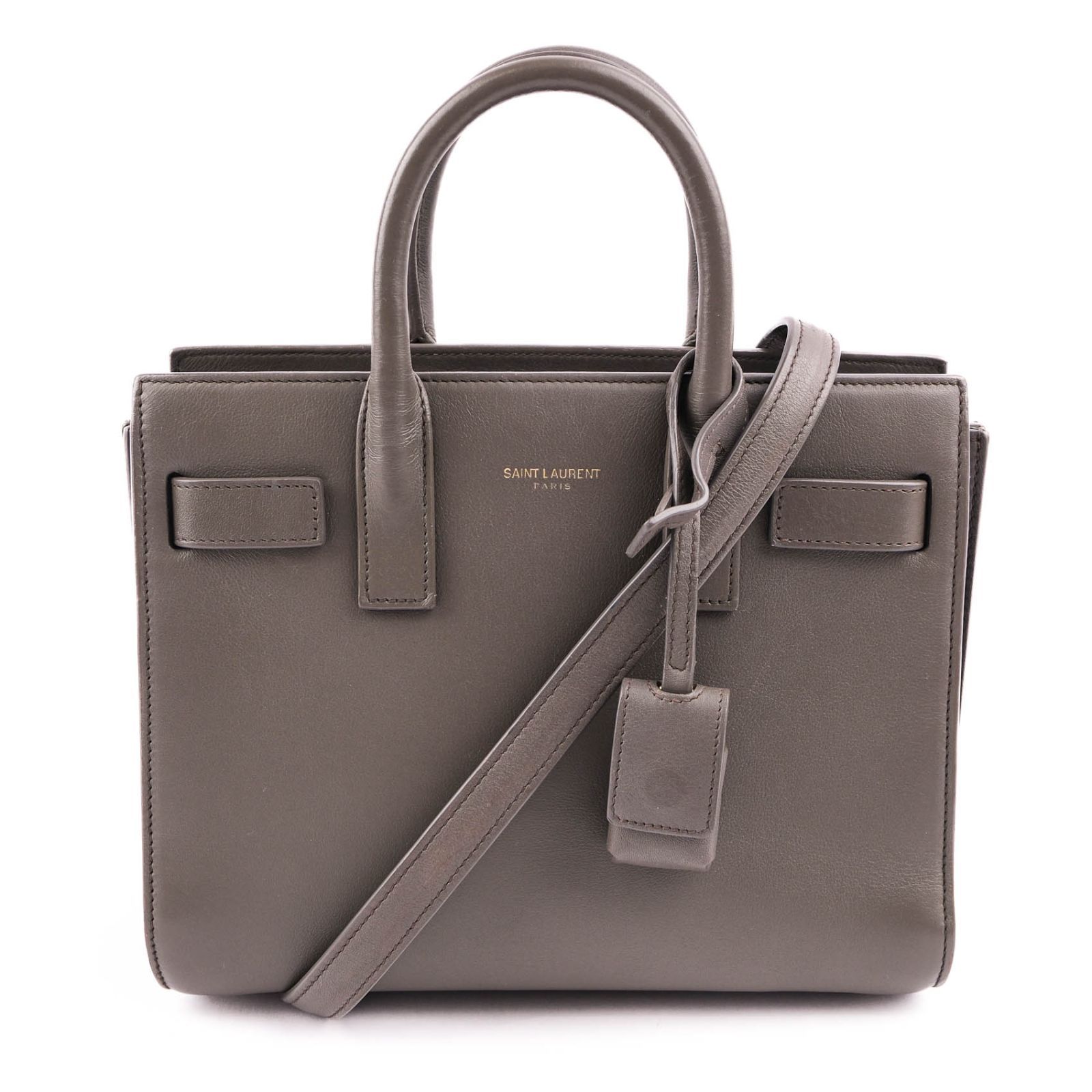 SAINT LAURENT サンローラン　サックドジュール　ナノ　グレー SAINT LAURENT サンローラン サックドジュール ナノ グレー サック ド