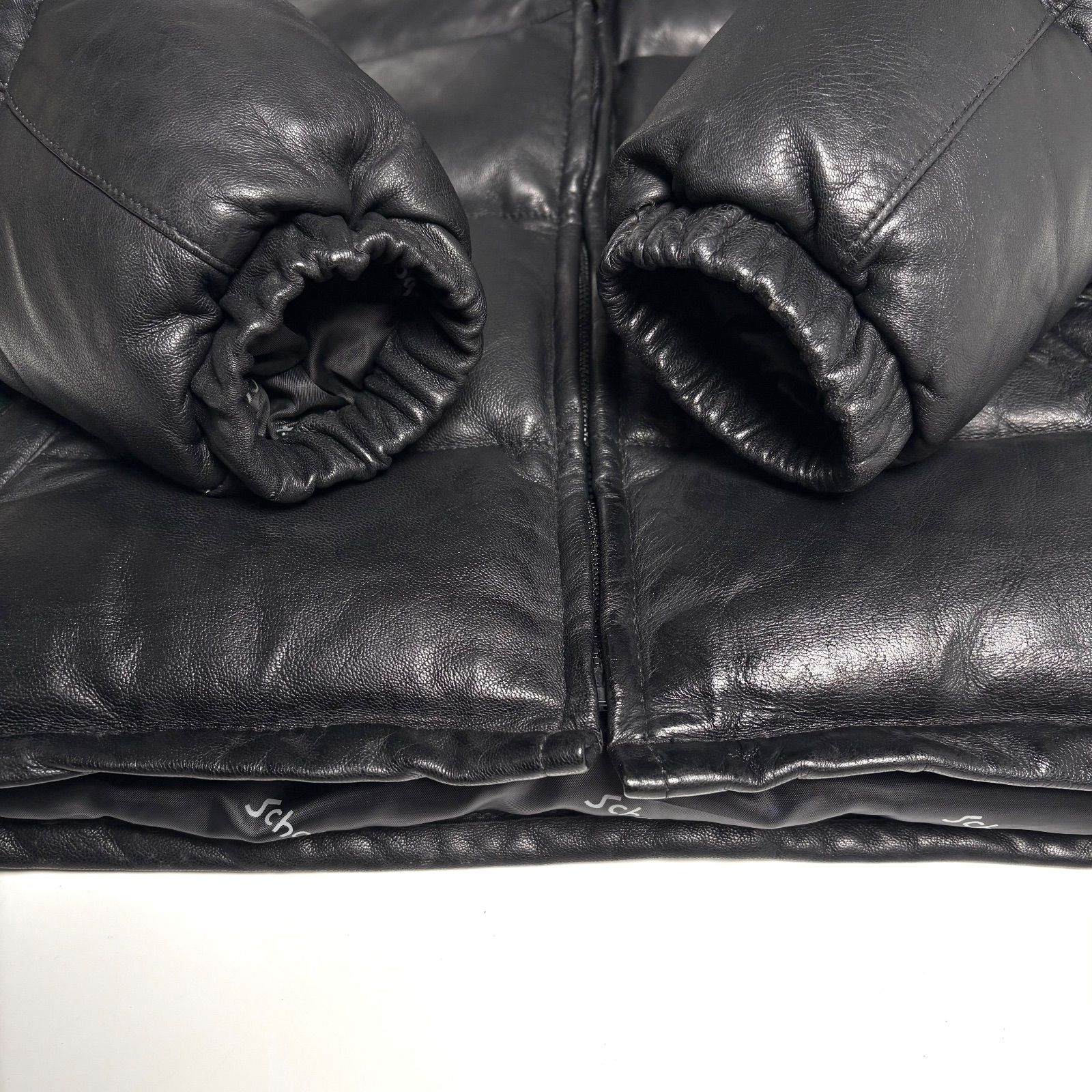 米国製】Schott レザー ダウンジャケット 黒 38 LENZIP - メルカリ