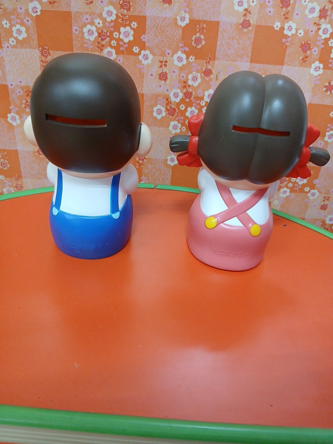 不二家 ペコちゃん ポコちゃん 貯金箱 2体セット 昭和レトロ ソフビ