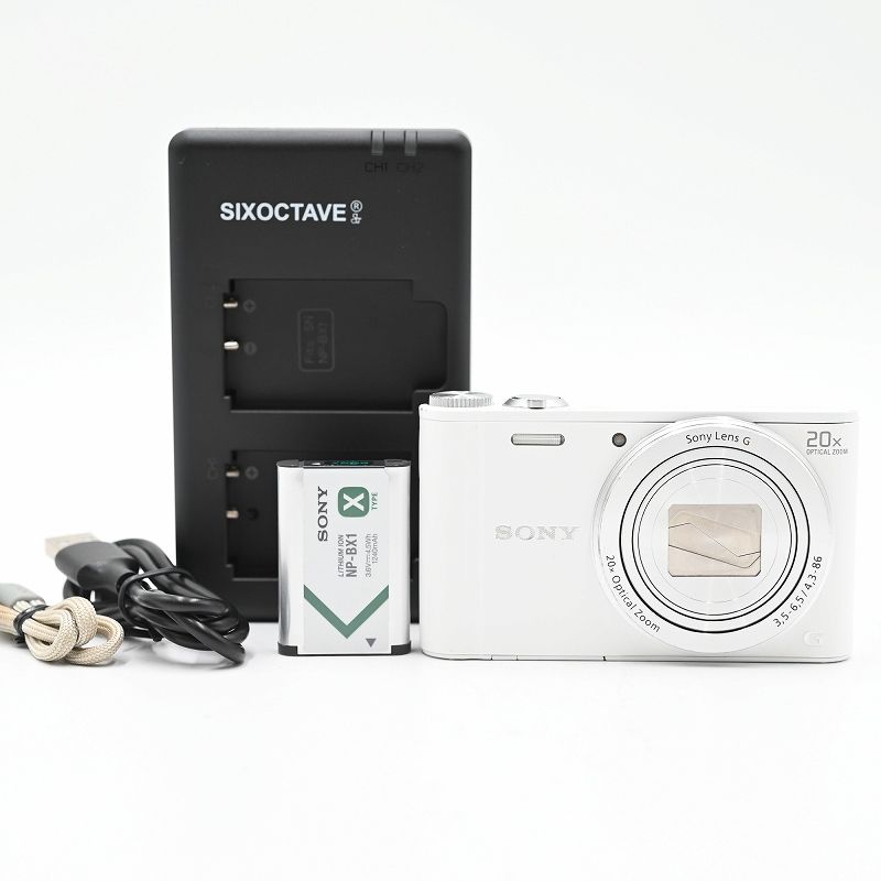カメラ □美品□ ソニー SONY Cyber-shot DSC-WX300 ホワイト